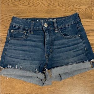 High rise AE Jean shorts